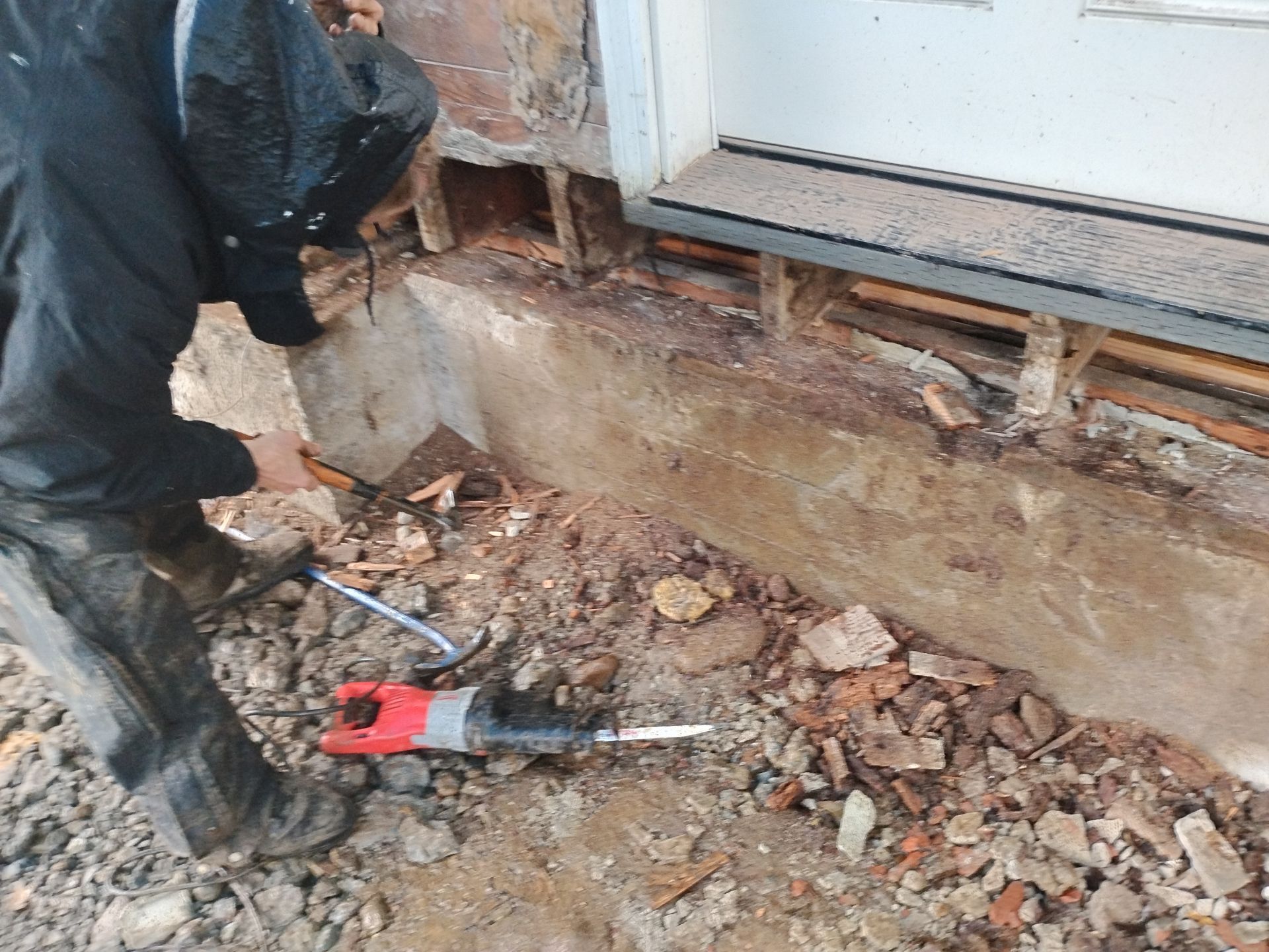 Foundation Transition Ground Level Repairs